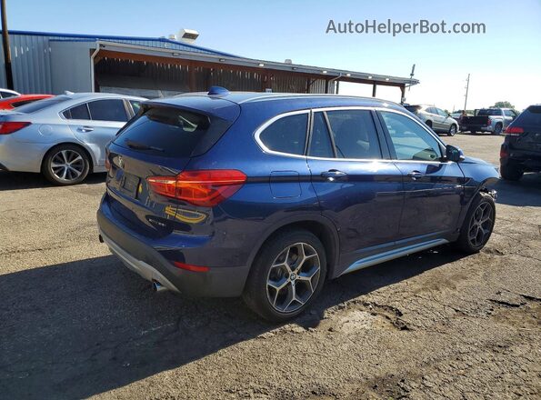 WBXHT3C31J5L33882 2018 BMW X1 Синий Задняя правая четверть
