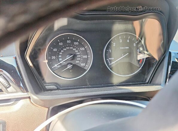 WBXHT3C32H5F70751 2017 BMW X1 Brown Instrument cluster view