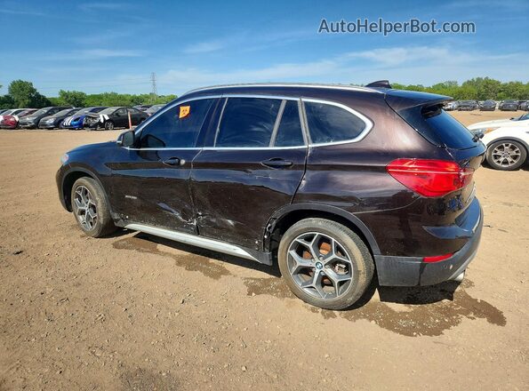 WBXHT3C32H5F70751 2017 BMW X1 Brown Rear left