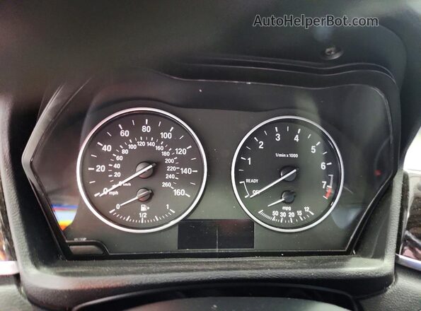 WBXHT3C32H5F80695 2017 BMW X1 White ხელსაწყოთა პანელის ხედი