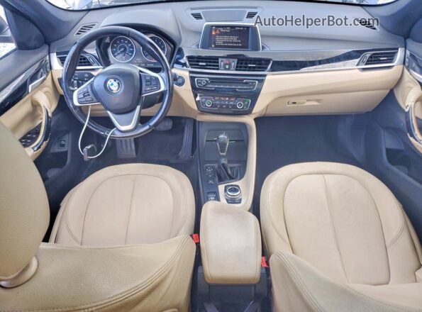 WBXHT3C33H5F69771 2017 BMW X1 Blue წინა პანელის ხედი