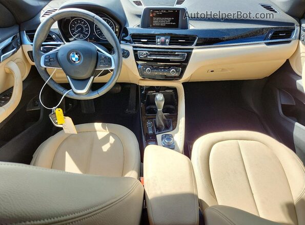 WBXHT3C35GP884376 2016 BMW X1 Black წინა პანელის ხედი