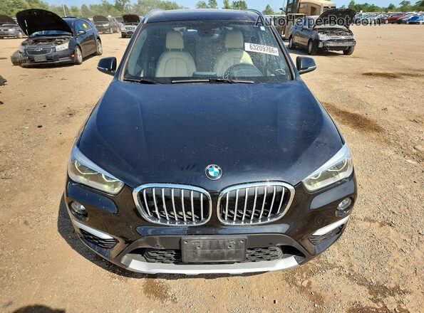 WBXHT3C35GP884376 2016 BMW X1 Black წინა ხედი
