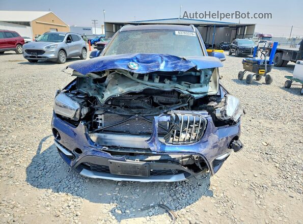 WBXHT3C35H5F82411 2017 BMW X1 Blue წინა ხედი