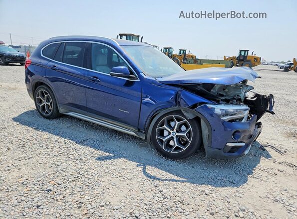 WBXHT3C35H5F82411 2017 BMW X1 Blue წინა მარჯვენა