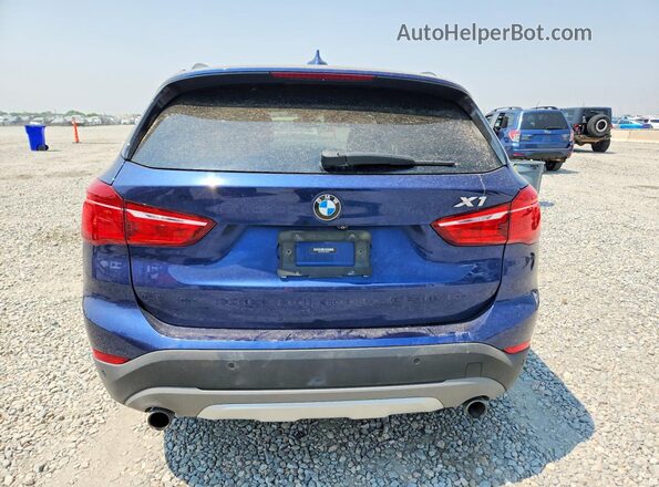 WBXHT3C35H5F82411 2017 BMW X1 Blue უკანა ხედი