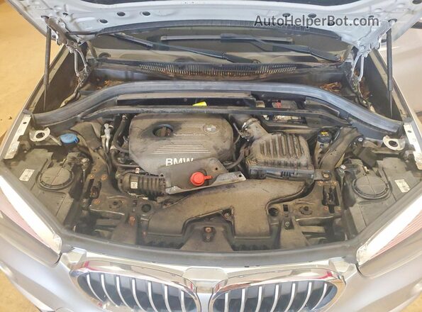 WBXHT3C35J5L28104 2018 BMW X1 Silver Engine compartment view