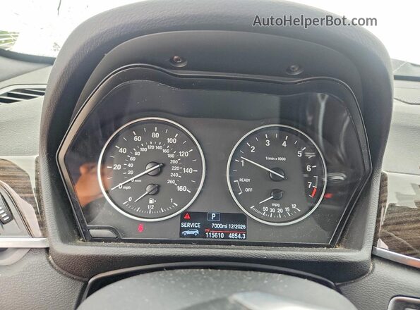 WBXHT3C36GP889845 2016 BMW X1 Белый Вид щитка приборов