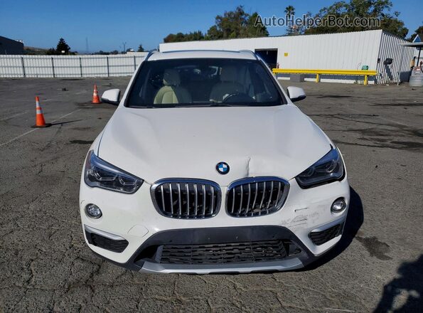 WBXHT3C36H5F74852 2017 BMW X1 White Դիմացի տեսք