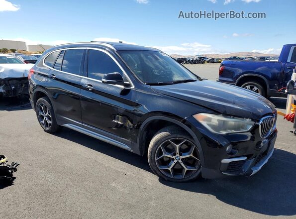 WBXHT3C36J5K20462 2018 BMW X1 Black Передня права чверть