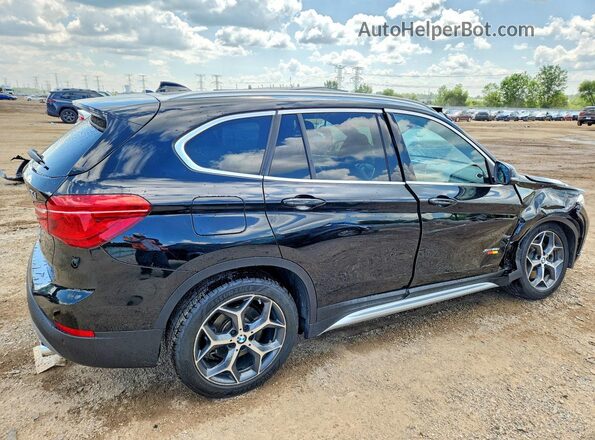 WBXHT3C37G5E49504 2016 BMW X1 Black Задня права чверть