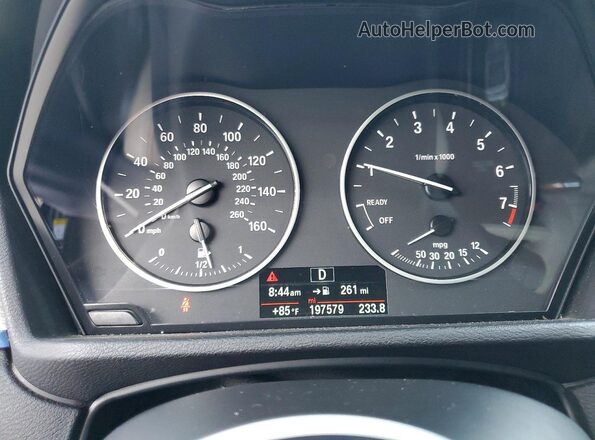 WBXHT3C37G5E52841 2016 BMW X1 Black Widok zestawu wskaźników