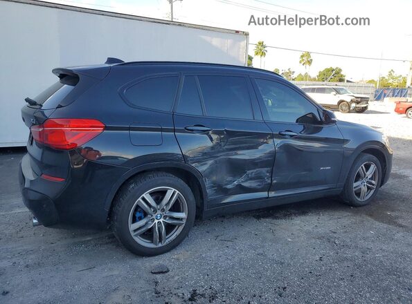 WBXHT3C37G5E52841 2016 BMW X1 Black Tył prawy