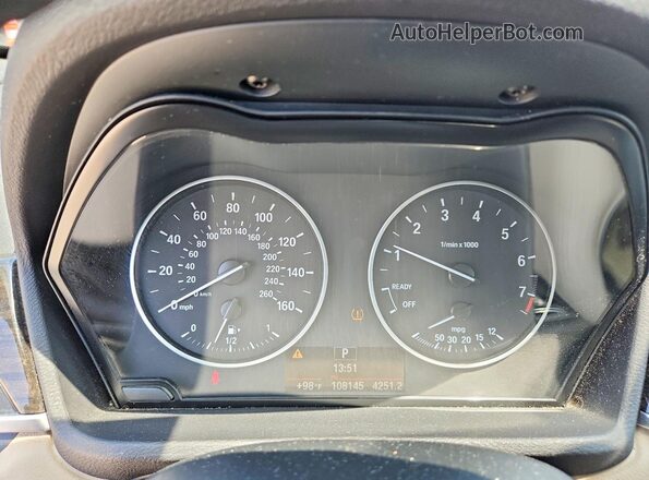 WBXHT3C37H5F71202 2017 BMW X1 Silver Vista del cuadro de instrumentos