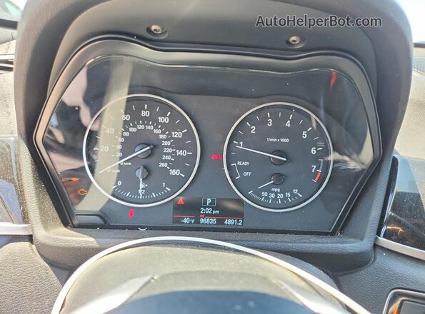 WBXHT3C37J5K29932 2018 BMW X1 Black Вид щитка приладів