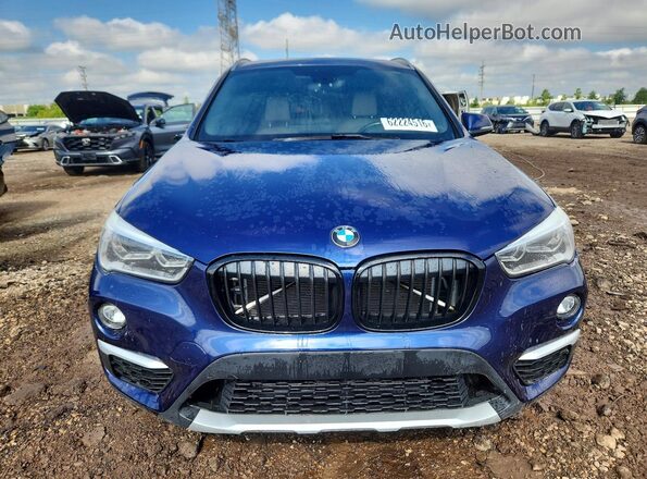 WBXHT3C37J5L32834 2018 BMW X1 Синий Вид спереди