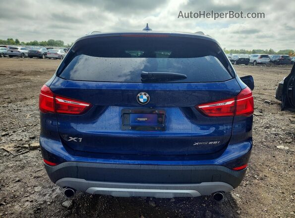 WBXHT3C37J5L32834 2018 BMW X1 Синий Вид сзади