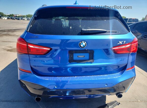 WBXHT3C38H5F71046 2017 BMW X1 Blue უკანა ხედი