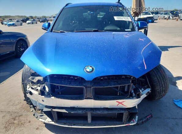 WBXHT3C38H5F71046 2017 BMW X1 Blue წინა ხედი