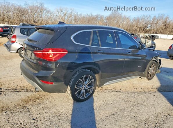 WBXHT3C38H5F74495 2017 BMW X1 Black უკანა მარჯვენა