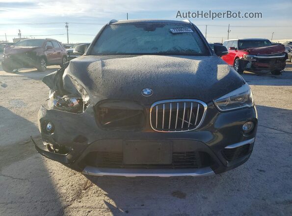 WBXHT3C38H5F74495 2017 BMW X1 Black წინა ხედი
