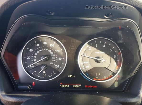 WBXHT3C38H5F74495 2017 BMW X1 Black ხელსაწყოთა პანელის ხედი