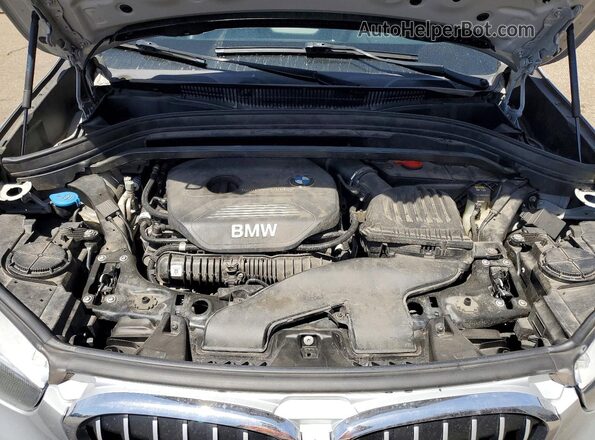 WBXHT3C38J5F93201 2018 BMW X1 Silver Engine compartment view