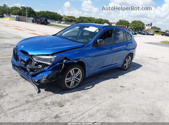 WBXHT3C38J5K28675 2018 BMW X1 Blue წინა მარცხენა ხედი სამი მეოთხედიდან