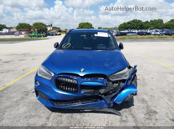 WBXHT3C38J5K28675 2018 BMW X1 Blue წინა პანელის ხედი