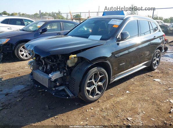 WBXHT3C38J5K30698 2018 BMW X1 Черный Передняя левая четверть