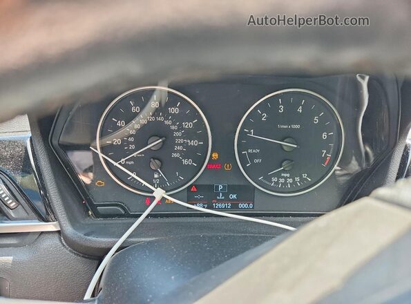 WBXHT3C39G5F63794 2016 BMW X1 Gray Instrument cluster view