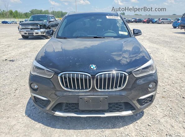 WBXHT3C39H5F76434 2017 BMW X1 Black წინა ხედი