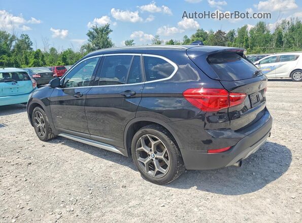 WBXHT3C39H5F76434 2017 BMW X1 Black უკანა მარცხენა