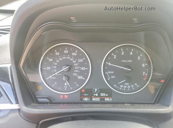 WBXHT3C39J5K22934 2018 BMW X1 Серый Вид щитка приборов