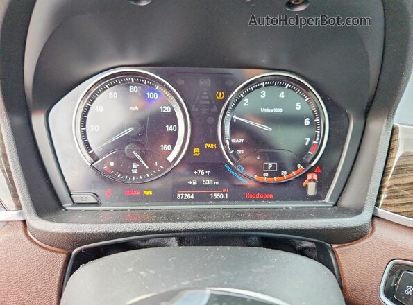 WBXHT3C39J5L34942 2018 BMW X1 White Вид щитка приладів