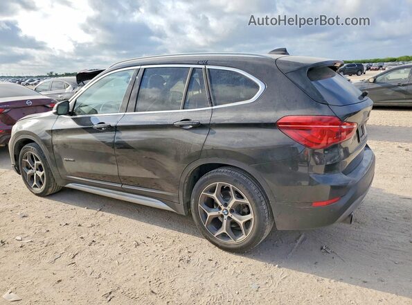 WBXHT3C3XH5F85076 2017 BMW X1 Черный Задняя левая четверть
