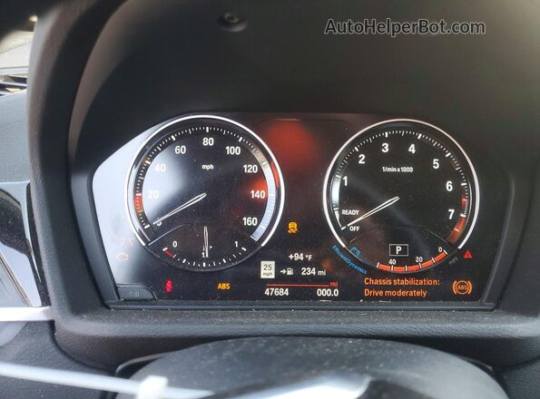 WBXHT3C54K5L89219 2019 BMW X1 Белый Вид щитка приборов