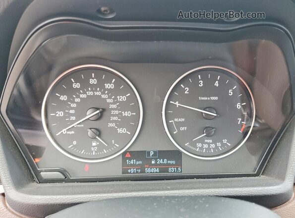 WBXHT3Z31H4A57942 2017 BMW X1 Серебряный Вид щитка приборов