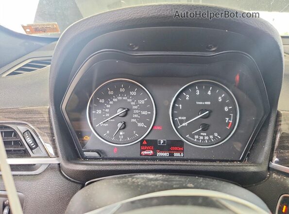 WBXHT3Z34H4A55165 2017 BMW X1 Black Instrument cluster view