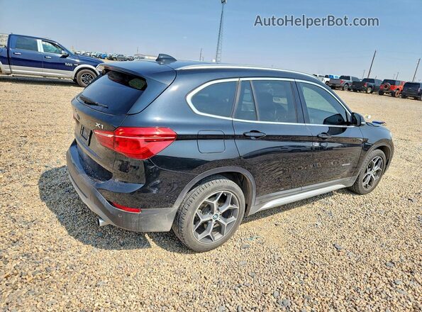 WBXHU7C30H5H34552 2017 BMW X1 Black უკანა მარჯვენა