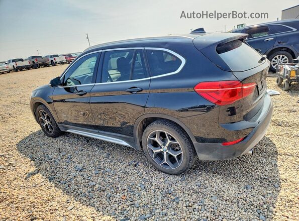 WBXHU7C30H5H34552 2017 BMW X1 Black უკანა მარცხენა
