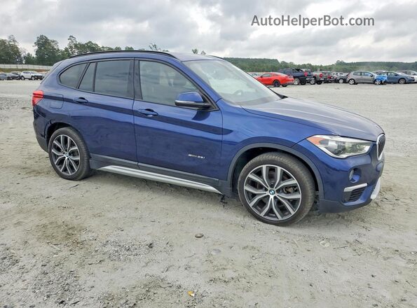 WBXHU7C30H5H36432 2017 BMW X1 Blue Առջևի աջ