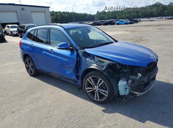 WBXHU7C33J5H42327 2018 BMW X1 Blue წინა მარჯვენა