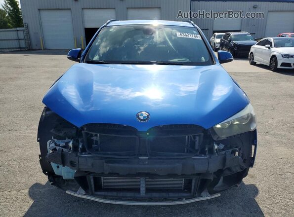 WBXHU7C33J5H42327 2018 BMW X1 Blue წინა ხედი