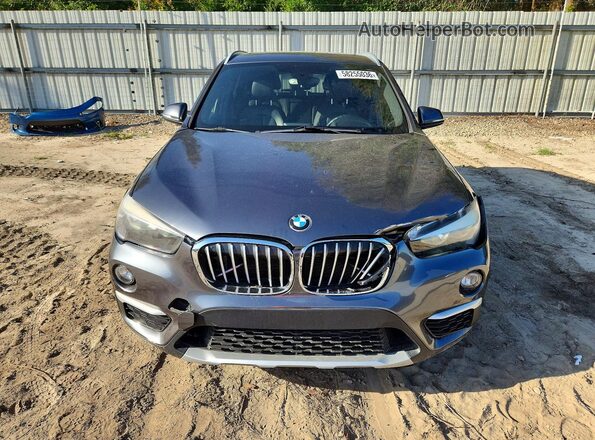 WBXHU7C35J5H41762 2018 BMW X1 Gray Դիմացի տեսք