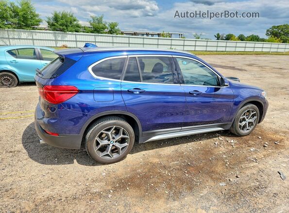 WBXHU7C39J3F04607 2018 BMW X1 Blue უკანა მარჯვენა