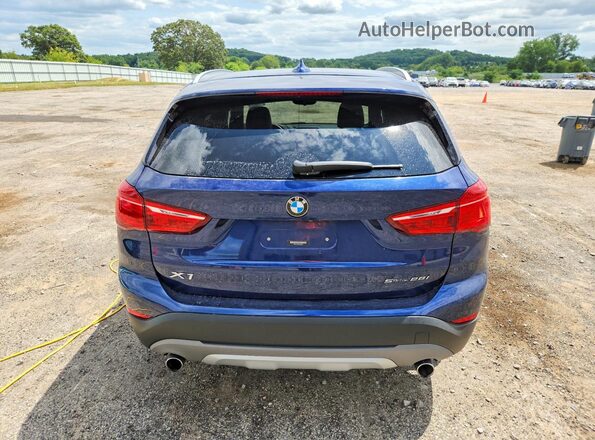 WBXHU7C39J3F04607 2018 BMW X1 Blue უკანა ხედი