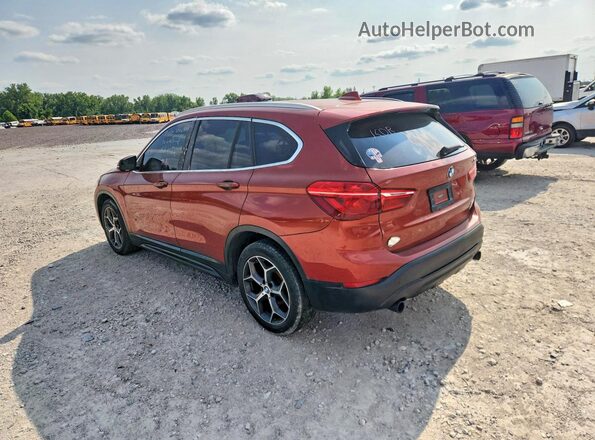 WBXHU7C3XJ5H45516 2018 BMW X1 Red Задня ліва чверть