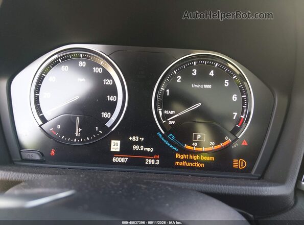 WBXJG7C03L5P67985 2020 BMW X1 Белый Вид задних сидений