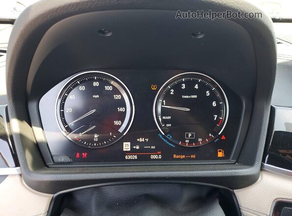 WBXJG7C04L5P50337 2020 BMW X1 Black Widok zestawu wskaźników